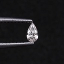Loose Moissanite Salt & Pepper White Clean Pear Cut 11.30 x 5.70 MM