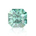 Loose Moissanite Salt & Pepper Green Clean Square Radiant Cut 6.50 MM