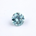 Loose Moissanite Blue Clean Round Cut 3.70 MM