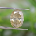 Loose Moissanite  Salt & Pepper Off White Clean Oval Cut 8.50 x 6.50 MM