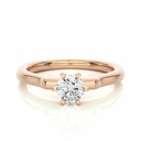 Round Cut Diamond Solitaire Engagement Ring For Women