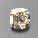 Loose Moissanite Salt & Pepper Off White Clean Cushion Cut 7.00 MM