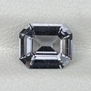 Loose Moissanite Salt & Pepper Grey Clean Emerald Cut 8.00 x 6.00 MM
