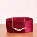 Marquise And Round Cut Diamond Unique Necklace For Women