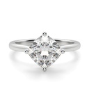 Cushion Cut Diamond Solitaire Engagement Ring for Women