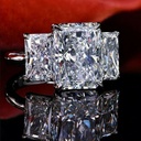 Radiant Cut Stone Engagement Ring for Women