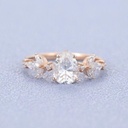 Pear cut marquise rose gold Ring shape Vintage eternity Unique engagement ring anniversary gift women bridal ring  gift