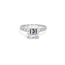 Emerald Cut Diamond Unique 5 Stone Engagement Ring for Women