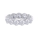 Round Cut Diamond Full Eternity Wedding Band For Women