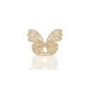 Baguette And Round Cut Diamond Butterfly Style Art deco Ring for Women