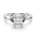 Radiant Cut Diamond Twisted Anniversary Ring For Women