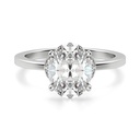 Oval Cut Diamond 5 Stone Art Deco Engagement Ring For Women