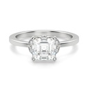  Asscher Cut Diamond Art Deco 5 Stone Engagement Ring For Women