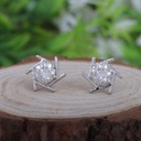  Round Cut Diamond Unique Stud Earring For Women