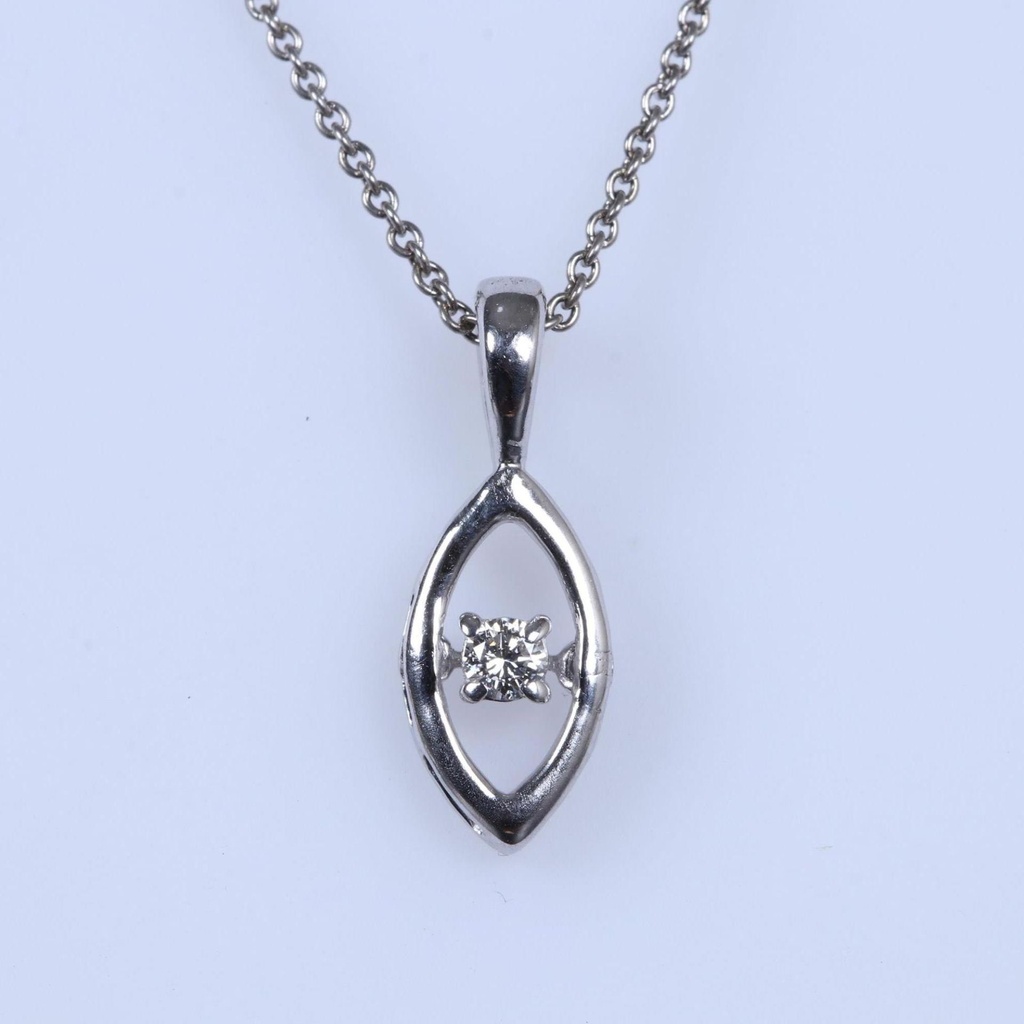 Round Cut Diamond Unique Pendant For Women