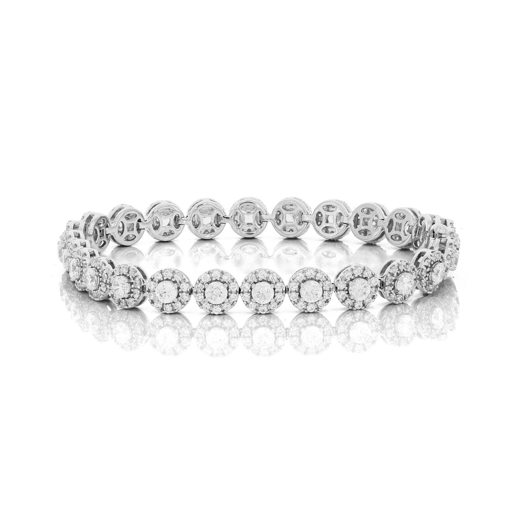  Round Diamond Luxurious Cuban Bracelet 
