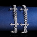 Cuban Link Bracelet with Diamond - Hip Hop Jewelry
