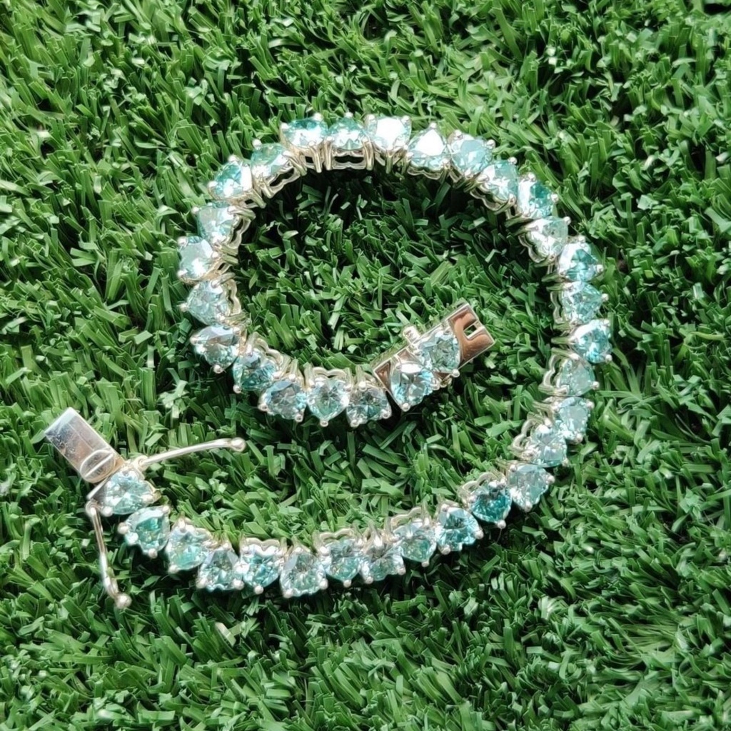 Heart Cut Stone Tennis Bracelet For Women
