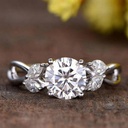 Moissanite engagement ring vintage yellow gold Unique promise engagement ring for women Marquise diamond wedding Bridal Anniversary gift