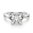 Cushion Cut Diamond Twisted Anniversary Ring For Women