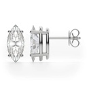 Marquise Cut Diamond Basket Set Stud Earrings For Women
