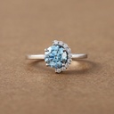 Behold this stunning solitaire ring in a 14kt labgrown diamond radiating beauty and charm