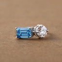 Capture hearts with our unique diamond ring elegantly crafted in 14kt white gold featuring lab created diamonds