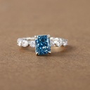 Elegant and chic our designer girls ring accessory is crafted in 14kt white gold with labgrown diamonds