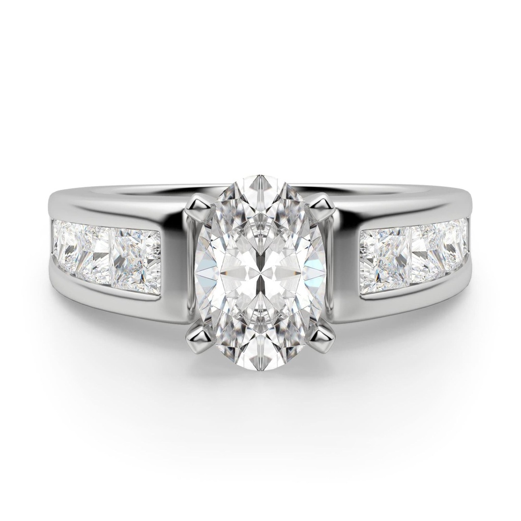 Oval Cut Diamond Vintage Engagement Ring For Women