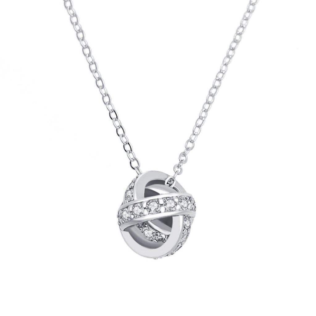 Round Cut Diamond Unique Style Necklace For Women