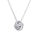 Round Cut Diamond Unique Style Necklace For Women