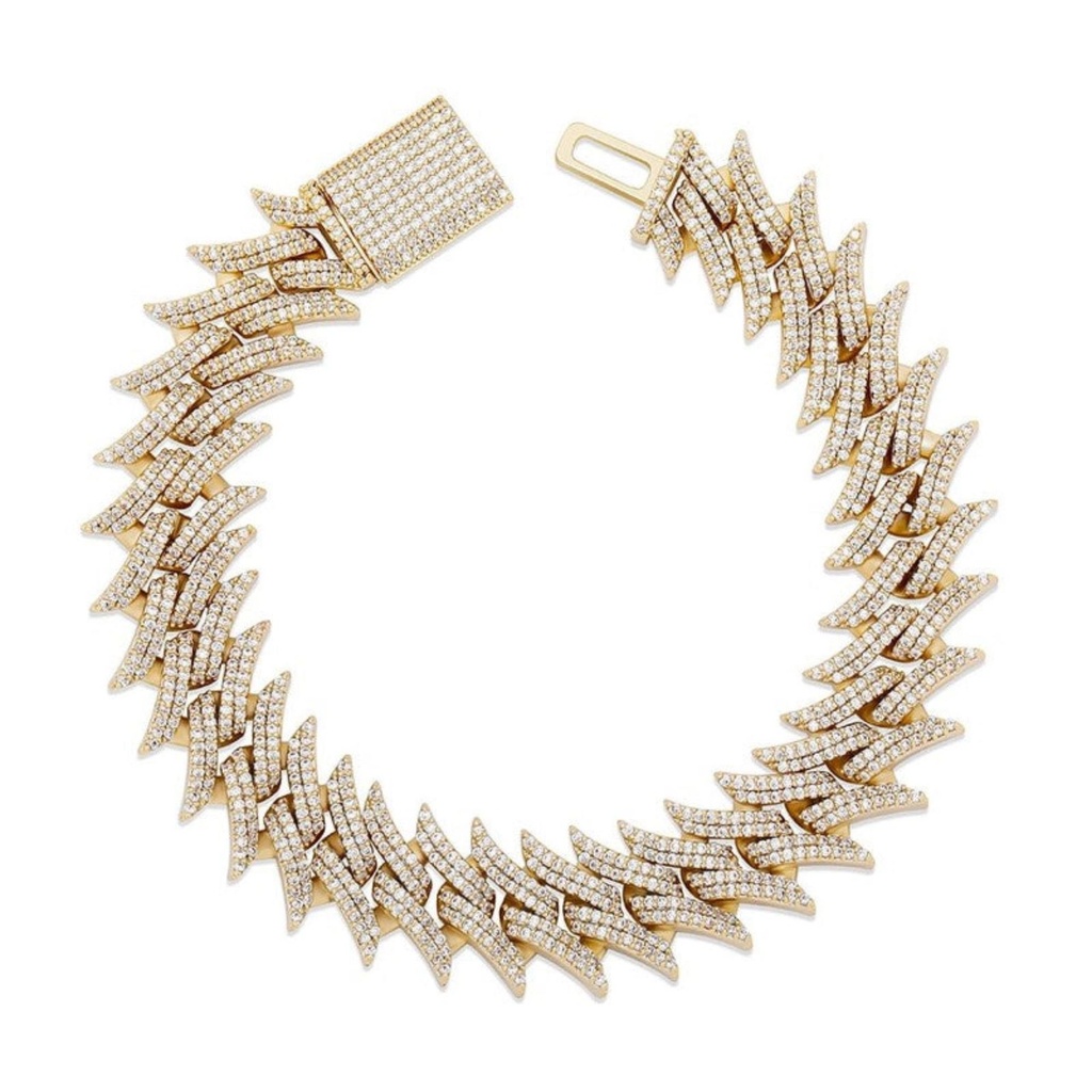 Moissanite Diamond Iced Out Hip Hop Bracelet