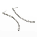  Round Drop & Linear Moissanite Earrings For Women