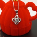 Round Cut Diamond Unique Style Necklace For Women