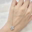 Pear Cut Diamond Floral Style Pendant For Women