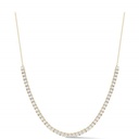 Round Cut Diamond Necklace For Women