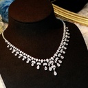  Luxury Big Diamond Necklace 