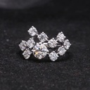 Round Cut Diamond Unique Style Birthday Gift Ring for Women