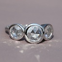 Rose Cut Lab Grown Solitaire Diamond Ring For Women With Luxury Fashion And Latest Pattern