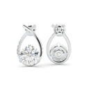 Round Cut Diamond Unique Drop/Dangle Earrings for Women