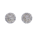 Circle Baguette Infill Fully Iced VVS Moissanite Daimond Earrings