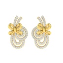 Round Cut Diamond Unique Stud Earrings For Women