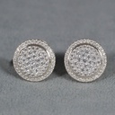 14 KT White Gold Luxurious Looking Lab Created Diamond Earring For Anniversary Gift For Your Partner