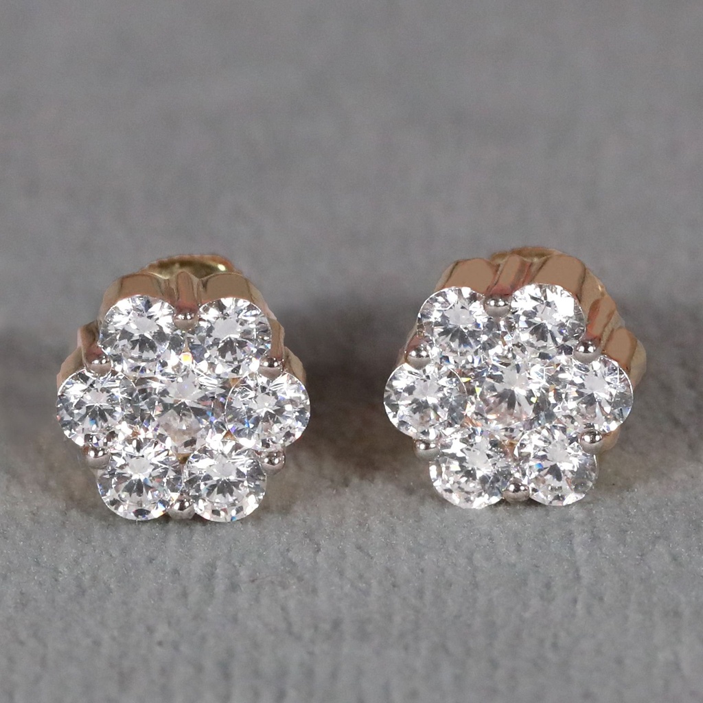 Diamond Studded earring in 14 kt yellow gold Inspiring Elegance for the Modern Woman