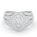 Pear Cut Fancy Engagement Ring, Wedding Ring for Women