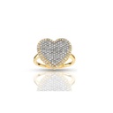 Round Cut Fancy Heart Shape Engagement Ring for Women