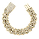 Iced Out Moissanite Diamond Cuban Link Bracelet for Men's
