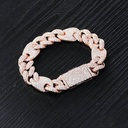 Iced Out Cuban Link Bracelet Hip Hop Jewelry for Men's