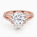 Rose Gold Unique Engagement Ring, Handmade Jewelry, Gift Ring for Women
