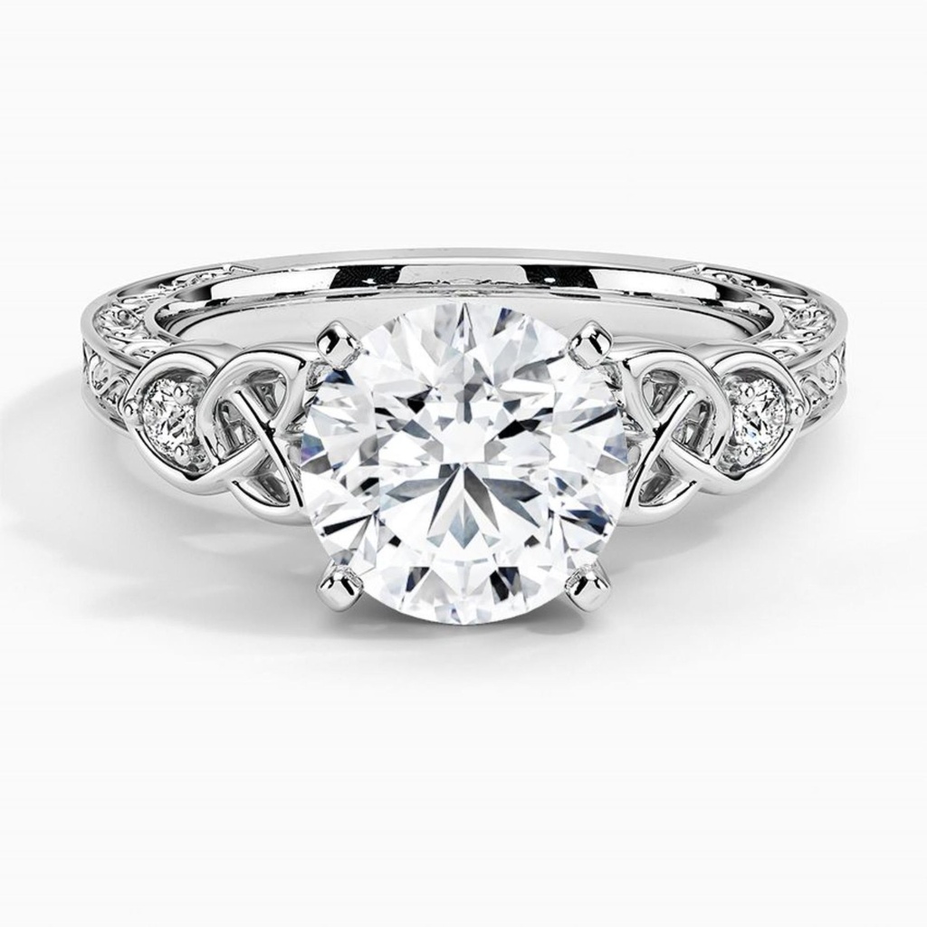 Round Cut Fancy Engagement Ring, Wedding Ring for Women